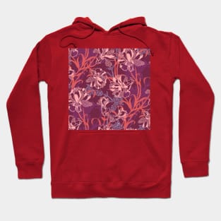 Pink Tropical Carnation Hoodie